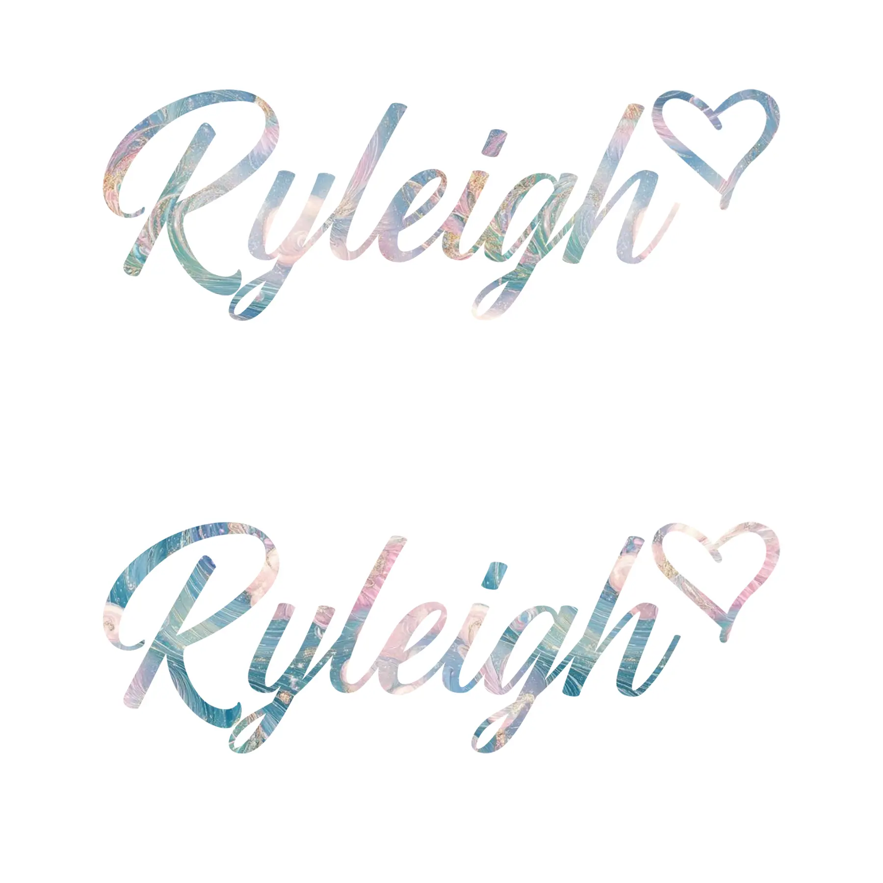 Cursive Name Decal - Personalized Name Decoration Glitter Sticker DecalAE29