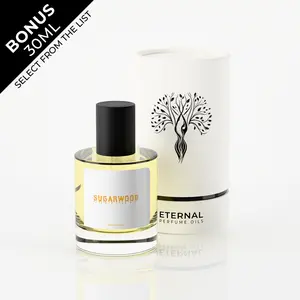 Eternal Perfume Oils – Sugarwood  Perfume Oil, Luxurious & Long-Lasting Scent for Men & Women | 50ml with Bonus 30ml Bottle of Your Choice