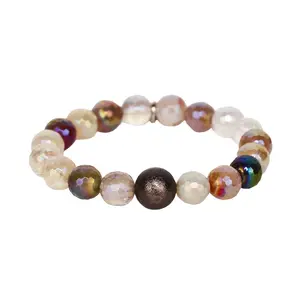 Mélange Beaded Bracelet - Flint