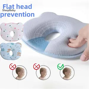 Newborn Baby Memory Cotton Pillow Cute Bear Shape Animal Print Soft And Cozy Hеad Shaping Pillows Prеvents Fιat Hеad New Boppy Pillow Nursing