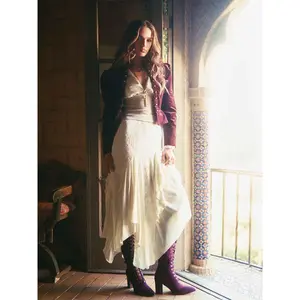 Cider Corduroy Stand Collar Metal Detail Peplum Jacket Dealsforyou