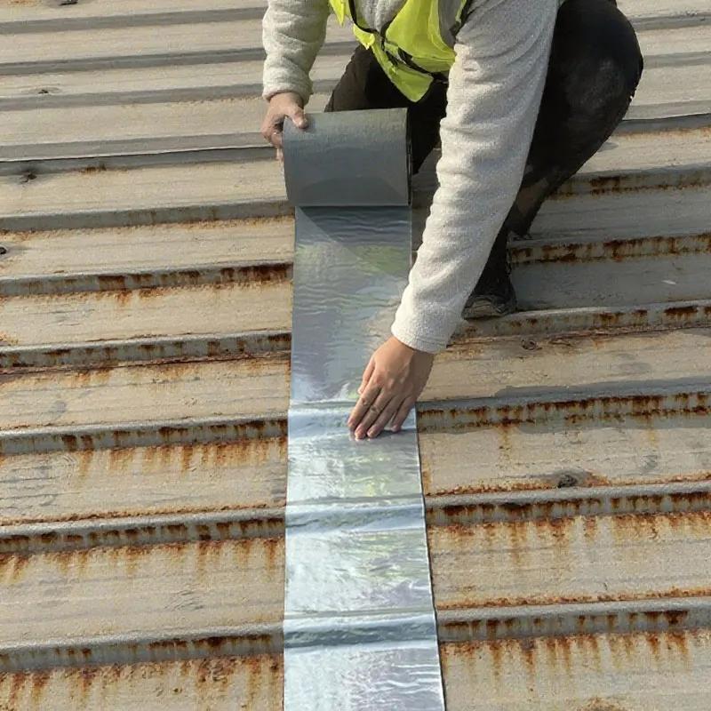10m Long 10cm Wide Waterproof Roofing Tape, Durable and Flexible Adhesive for Leak Repairs, Waterproof Caulk Tape, Ideal for Home and Outdoor Use, Strong Adhesive