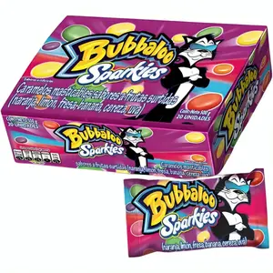 Bubbaloo Sparkies Box - 20 Units | Explosive Flavor Bubble Gum with Liquid Filling, Bulk Pack