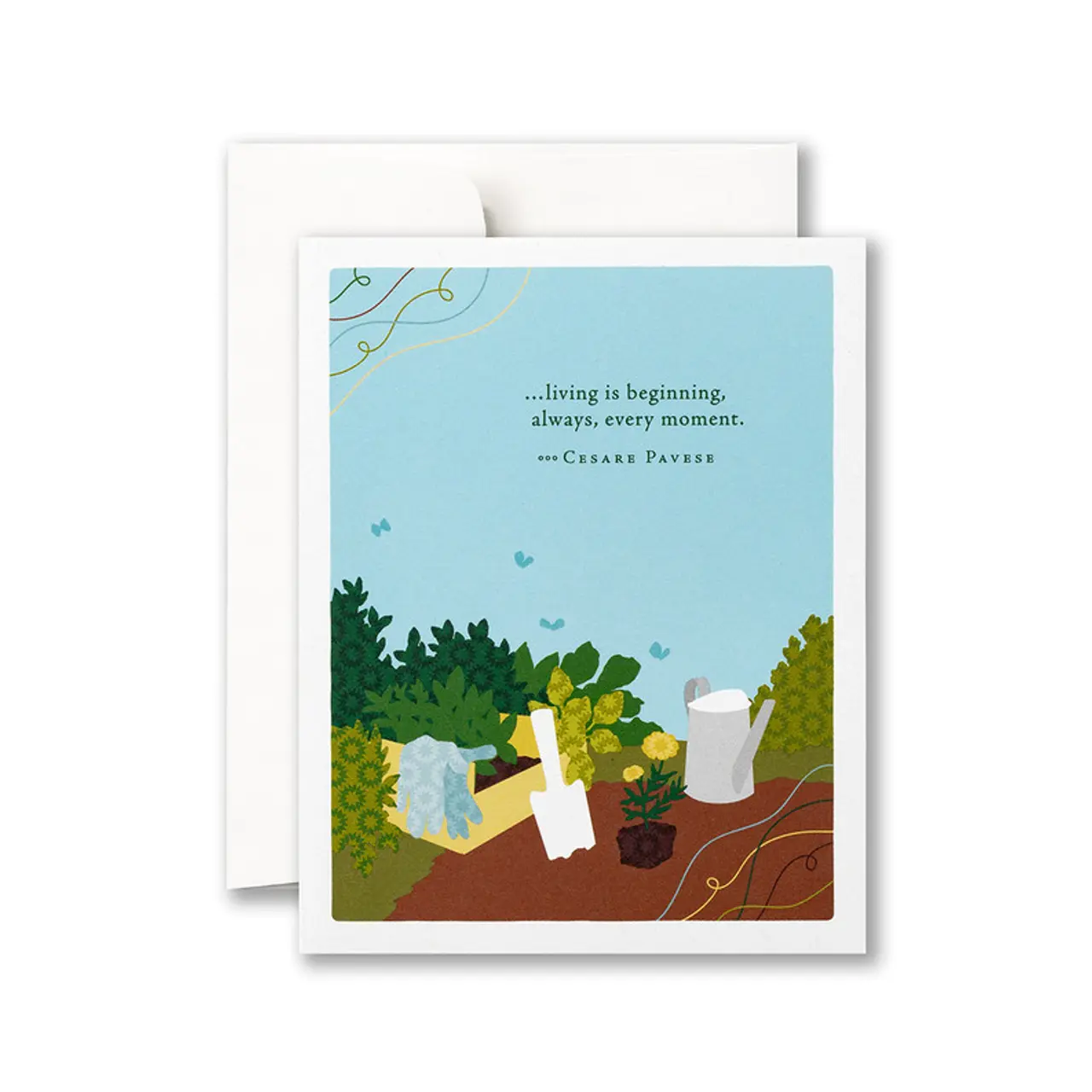 Living Is Beginning Garden Birthday Card