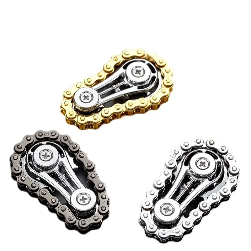 Zinc Alloy Spinning Gear Fidget Spinner, Chain Design, Stress Relief ...
