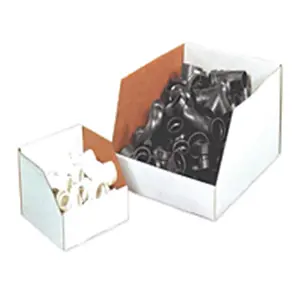 212 MAIN Jumbo Open Top Corrugated Automotive Storage Bin Boxes, 12x24x12in, Box Partners - 25 Count for Automotive & Motorcycle Accessories, Corrugated Box