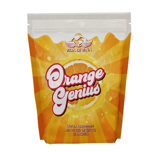 Vida Divina Orange Genuis - Unique Orange-Colored Item for Creative Collections - 60 Sachets