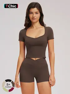 Spring Bare-feel Ultra-thin Sports Set, Tight Fashion Casual Yoga Set, Outdoor Running Sportswear, Comfortable and Stylish Workout Gear