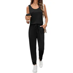 Jumpsuits for Women Casual Sleeveless 2026 Summer Romper Dressy Vacation One Piece Outfits Fashion Travel Clothes