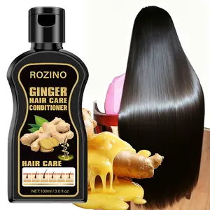 Rozino Ginger Hair Conditioner 100ML, Nourishing Repairing Formula with Natural Ginger Extract, Suitable for All Hair Types