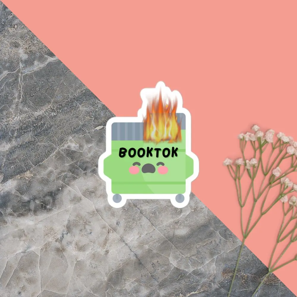 Booktok Dumpster Fire Sticker