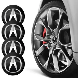 56mm Car Wheel Center Hub Cap Rim Cover Emblem Wheel Trim decal Stickers For Acura RDX Integra TLX CDX MDX RDX Auto Accessories
