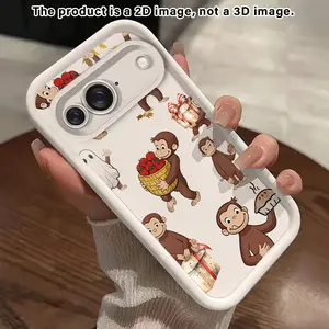 Monkey’s Seasonal Joy2D Pattern Phone Case suitable for Google PIXEL 10 9 8 8A 7 7A Pro 5G Non Slip Protection Cover Smartphone Casing