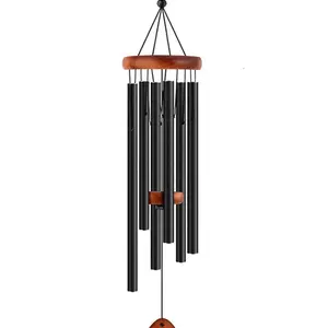 Aluminum Wind chime 26inch Wind Chimes 6 Tubes Chimes Home decoration Craft Outdoor Garden Patio Notes Zen Meditation Relaxation