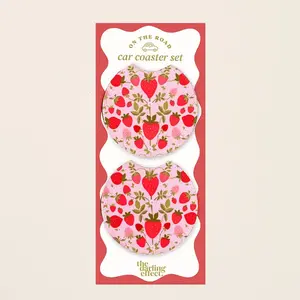 Strawberry Fields Car Coasters