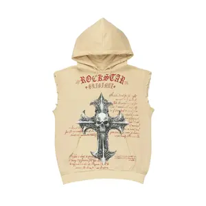 Bowman Beige/Multi Cut Sleeve Hoodie