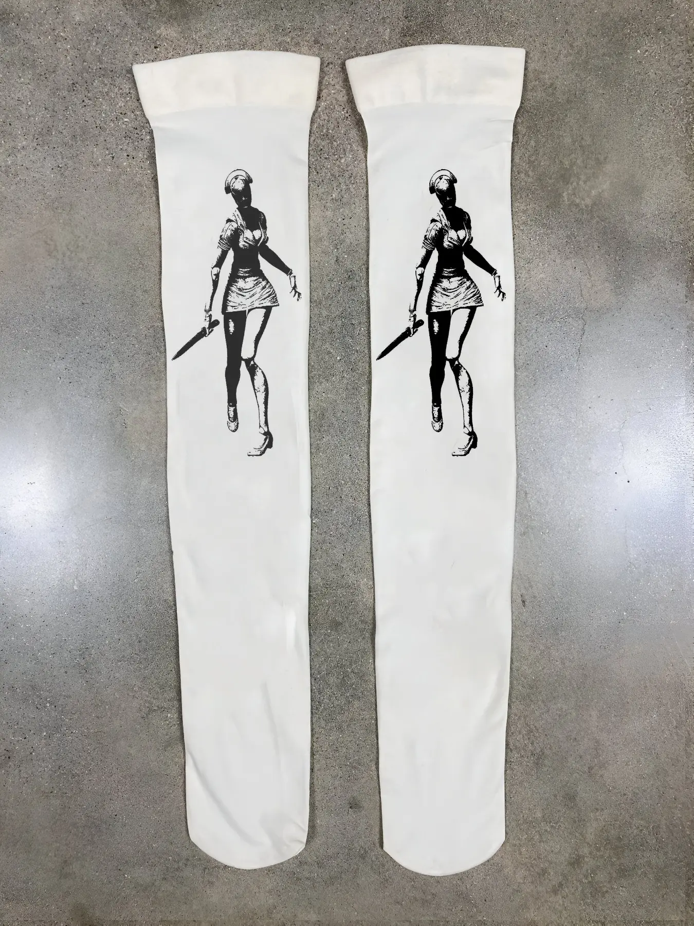 Over-The-Knee Socks Pantyhose Y2K Cartoon Print, Fashionable Harajuku Style Summer Socks, Casual Daily Wear Accessories