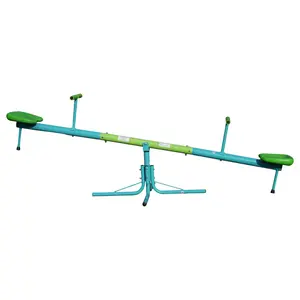 Seesaw,Swiveling 360 Degrees Toddlers Sit and Spin Teeter Totter, Kids Outdoor Play Equipment for Backyard Playground