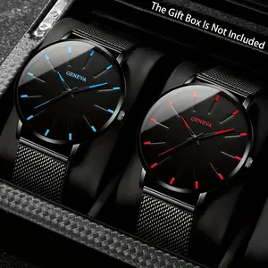 2pcs Stylish Men's Quartz Watch Set - Round, Date Feature, Stainless Steel Band - Perfect Gift for Valentine's Day, Easter, Birthdays & Christmas - For Men -  Suitable for Formal & Casual Occasions