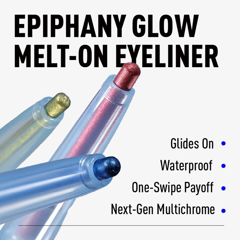 Kaleidos Epiphany Glow Melt-On Eyeliner | Multichrome, Waterproof, Long-Lasting, Rave Makeup, Festival Makeup, Cosmetic Gift