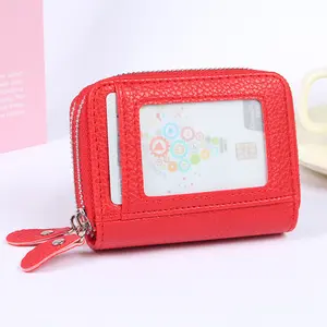 Multifunctional accordion card holder, new product with double zippers and multiple card slots, large-capacity women's wallet, bank card organizer, a gift for girlfriend or mother