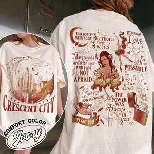 Crescent City TShirts, Lunathion Crescent City Shirt, Light It Up Crescent City, Bookworm Shirt, Book Shirt, Bookish Shirt, Book Club Shirt