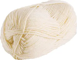 Brava Cream    Weight Soft Yarn for ting, Crocheting, ting Machine use, Light Weight Yarn for  Items (Cream)