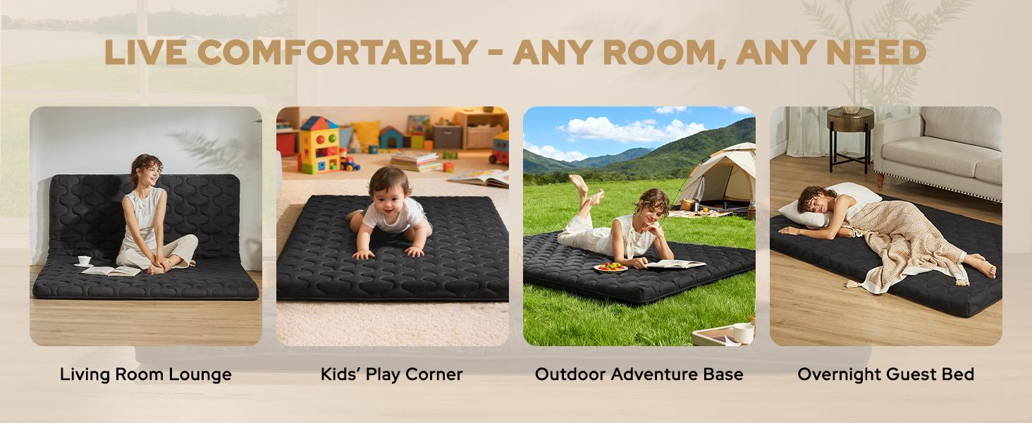 SpringGlowUp【BEDLORE】Luxurious Twin Size Japanese Floor Futon Mattress: 3" Thick Tatami Mat with High-Density Foam & Viscose from Bamboo – Foldable, Portable Roll-Up Sleeping Pad for Guests & Everyday Comfort SpringGlowUp【BEDLORE】Luxurious Twin Size Japanese Floor Futon Mattress: 3" Thick Tatami Mat with High-Density Foam & Viscose from Bamboo – Foldable, Portable Roll-Up Sleeping Pad for Guests & Everyday Comfort