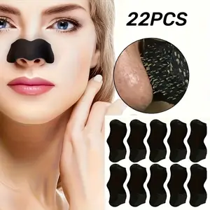22pcs Alcohol-Free Blackhead Remover Nose Strips with Lavender Scent - Deep Cleansing Pore Tightening Patches for All Light Beige Types, Men & Women, At-Home Facial Care, Easy Application, Skinsafe Ingredients, Nasal Patch