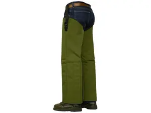 Crackshot Corporation R-3945 Snake Chapz Olive Green-Nylon - Tall-Stocky