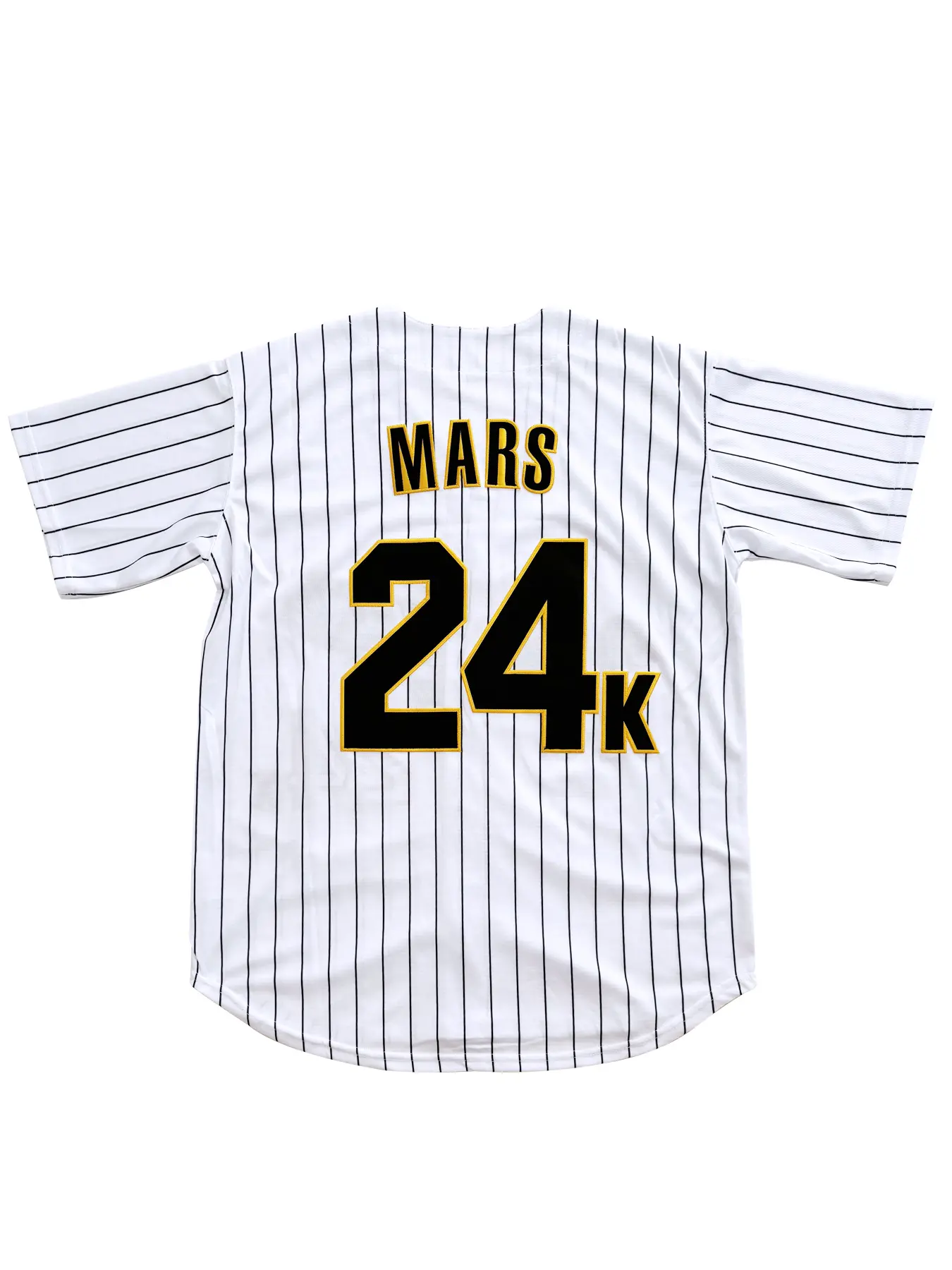 Men's Hooligans Mars 24K Baseball Jersey White Red Embroidery