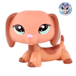 Mini Pet Shop New Dashchund and Short Hair Cat Collectible Imagination Toys Figure and Accessories for Kids