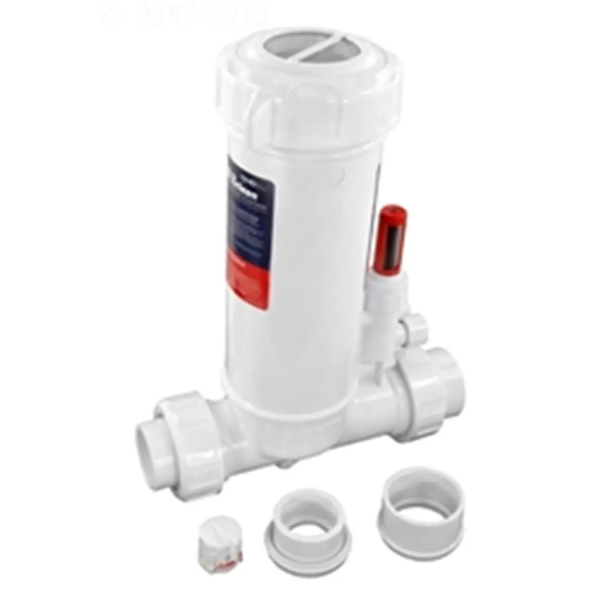 212 MAIN Powerclean Ultra Inline Chlorinator, Swimming Pool Pumps Accessory with Transparent Lid