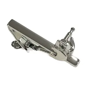 MENDEPOT Microscope Tie Clip Men Tie Bar Gift For Father Husband