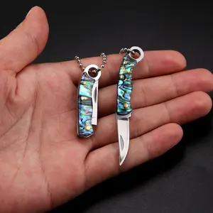 Stainless Steel Mini Folding Knife Keychain, Portable Travel Tool, Compact Design, Durable and Lightweight, Ideal for Outdoor Activities, Folding Pocket Knives