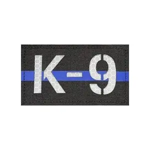 GSS - Infrared Reflective K9 Thin Blue Line Tactical Patch 3.5” x 2”