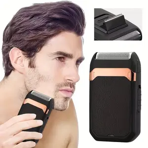 Electric Shaver, Rechargeable Electric Razor, Professional Shaver for Men, Wet and Dry Use Electric Shaver, Cordless Portable Shaver, Great for Travel, Holiday Gift