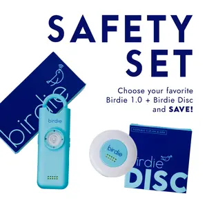 She's Birdie Walking/Hiking Safety Set - Personal Safety Set For Walks, Runs, Hikes - Loud Siren and Strobe Light - Perfect for Dog Walkers, Hikers, Runners, Moms, College Students