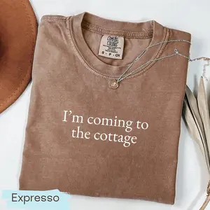 Comfort Color I'm Coming To The Cottage TShirt, H0ckey Tshirt, Gift For Movie Lover, Movie Merch For Fan