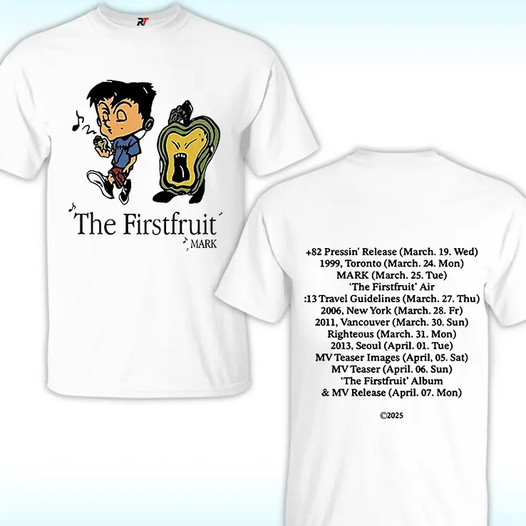 Vintage Retro The Firstfruit Shirt, NCT 127 Mark Lee Solo Debut