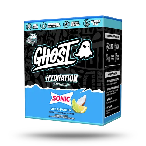 GHOST Hydration Packets - Drink Mix Supplement with Magnesium, Potassium, Calcium, Vitamin C - Vegan, Free of Soy, Sugar & Gluten, Taurine, PureWay-C, Senactiv, Aquamin - Healthcare, Healthy Ingredients, Dietary