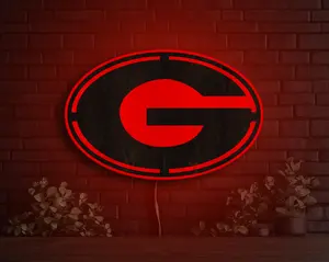 Georgia Bulldogs Wood LED Sign | Handcrafted, Officially Licensed, Made in USA