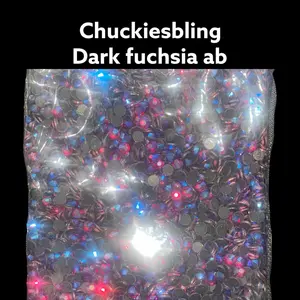 20ss dark fuchsia glass hotfix rhinestones larg bag 14,400 stones