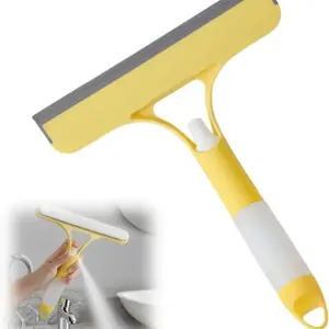 Three-In-One Spray Wiper, Multi-Functional Glass Cleaning Tool, Window Cleaning Tool with Sprayer and Soft Rubber Squeegee, Ideal for Car Windshield, Bathroom, Kitchen