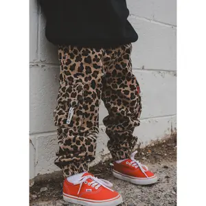 Leopard Cord Cargos