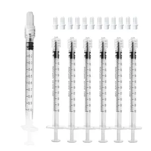 1mL Luer Lock Syringe (No Needle) - Sterile, Individually Wrapped - Pack of 30, Accurate Liquid Measurement, Leak-Proof Design