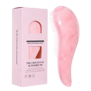 1pc Superb Hairbrush | Detangling & Scalp Massage Comb for Wet/Dry Hair, Flexible Bristles, ABS Plastic Handle, Men & Women, Daily Styling & Detangling Tool with Gift Box