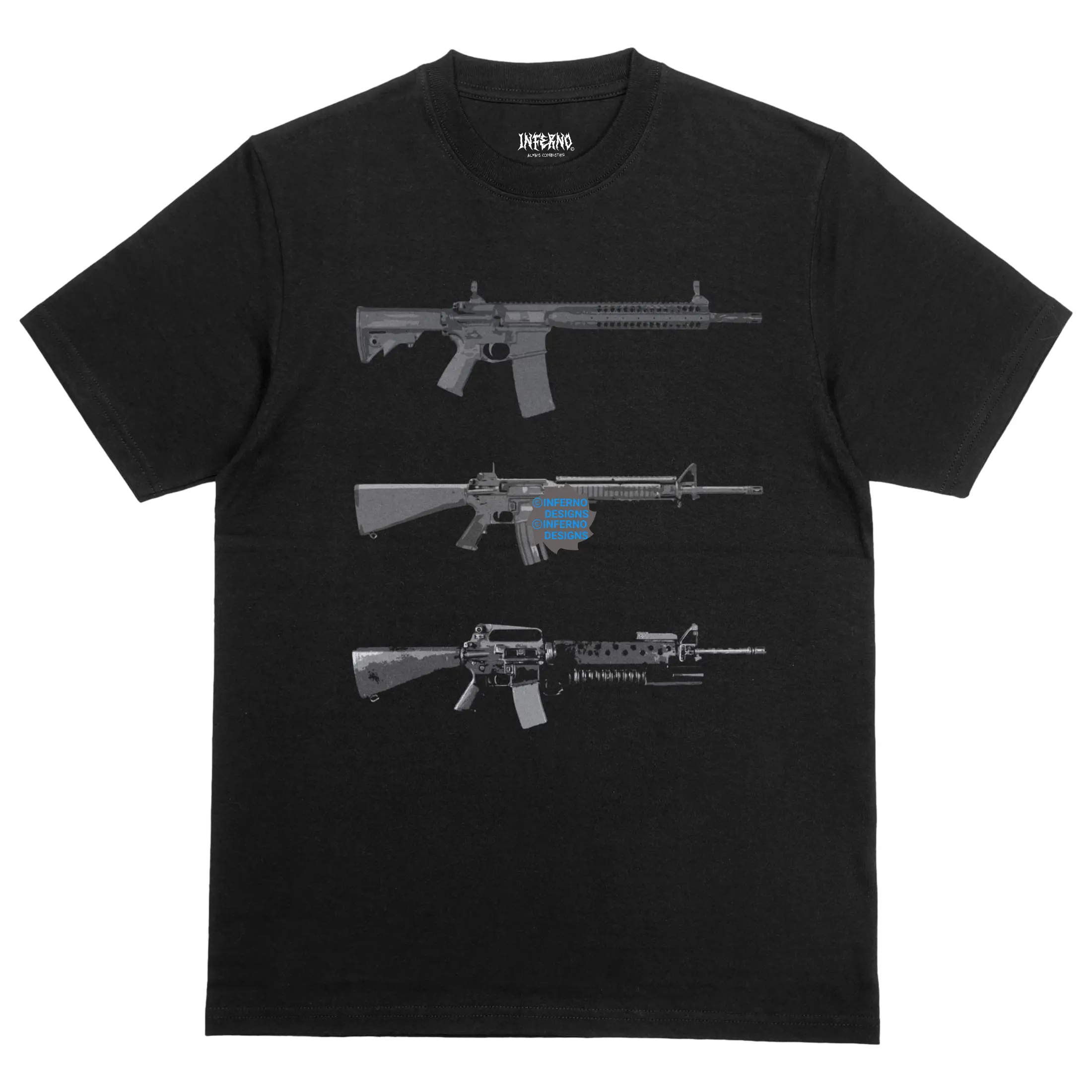 AR-15 Shirt, M16, Gun Shirt, Y2K, Streetwear Cotton T-Shirt