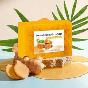 Turmeric Citrus Ginger Soap, Face & Bath Cleanser, Brightening & Oil Control, Handmade Soap for Skin Care, Whitening & Radiance Boosting