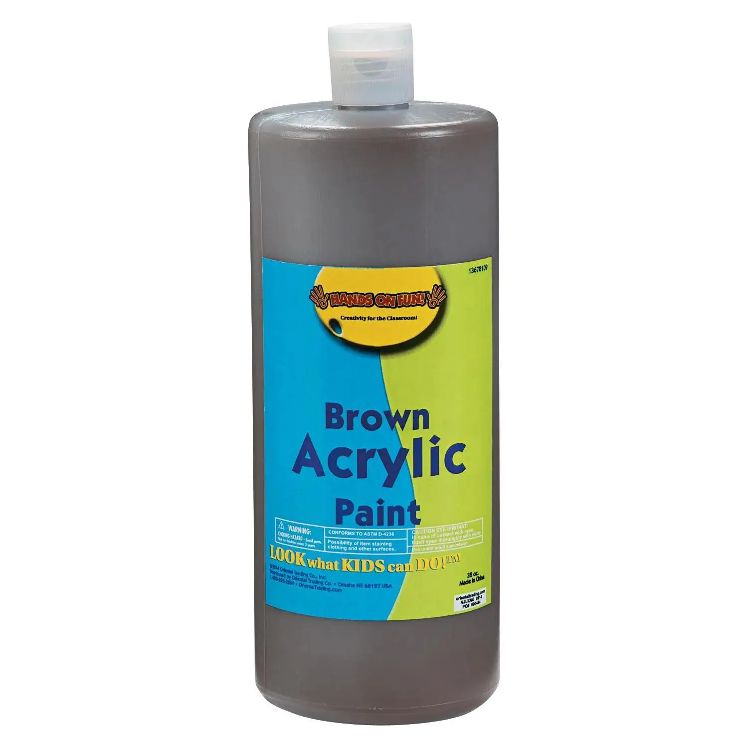 Fun Express 32-oz. Washable Brown Acrylic Paint